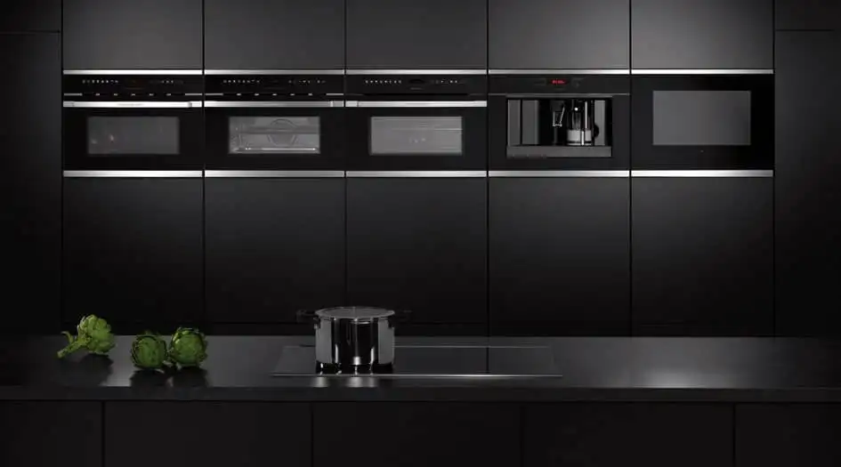 Black kitchen background