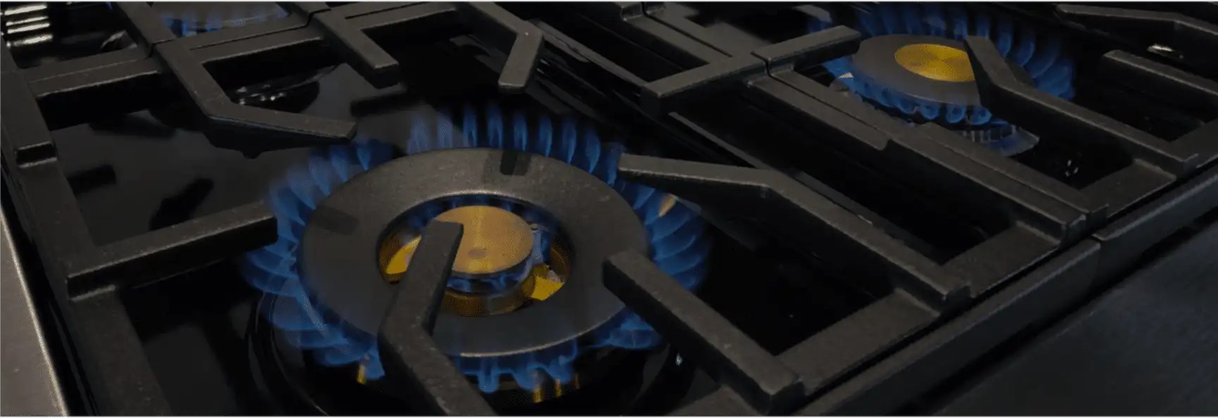 Cooktop flame background