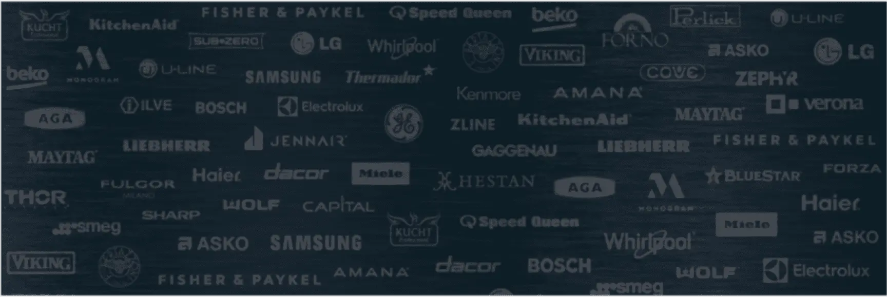 All applianes brands background